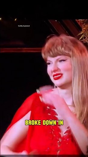 Taylor Swift crying her eyes out at the last eras tour show in Toronto...