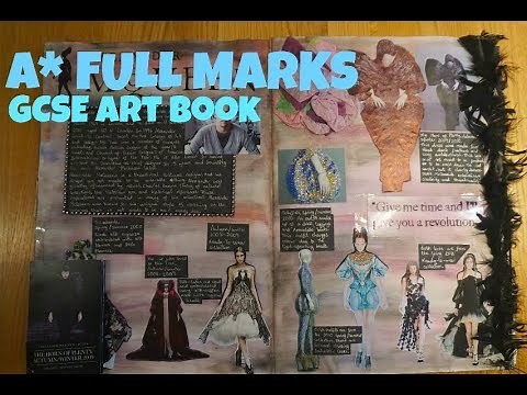 A* GCSE Unit 2 Art Sketchbook (FULL MARKS)