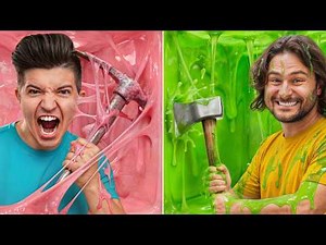 100 Layers of CANDY vs TOYS!