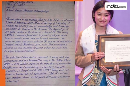 This girl has world's most beautiful handwriting, not from India, US, UK, Europe, she is from..., name is...