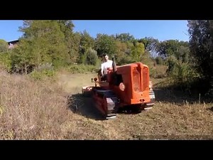 Trattore Fiat 312 c ,trincia agrimaster 145, al lavoro