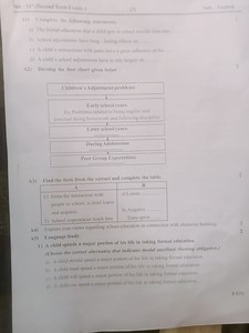 Std. : 11th  (Second Term Exam.)(3)Sub. : English(1) Complet... | Filo