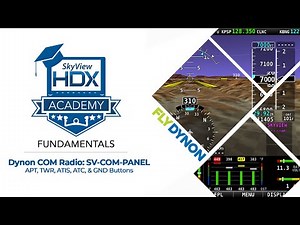 Dynon COM Radio: SV-COM-PANEL Buttons | SkyView HDX Academy