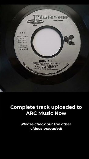 Song of the Day: The Delfonics--DIDN'T I (Blow Your Mind This Time) 1969