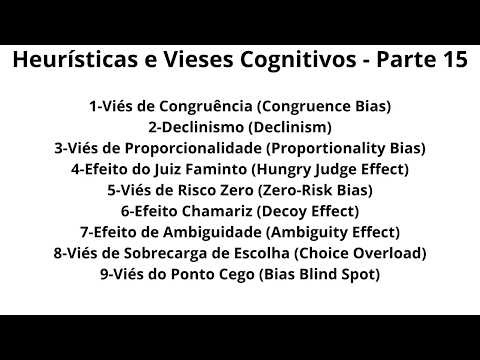 Heurísticas e Vieses Cognitivos - Parte 15