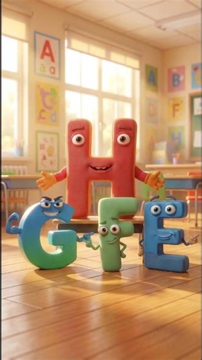 Meet the Alphabet! E, F, G, H in 3D 🎬✨ #Alphabet #3DAnimation #KidsLearning #ABC #EducationalVideos