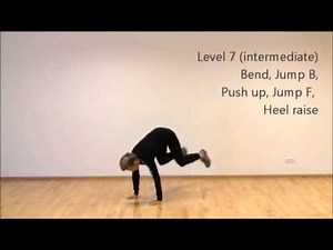 Burpee complete progression easy to hard exercise level 1-8