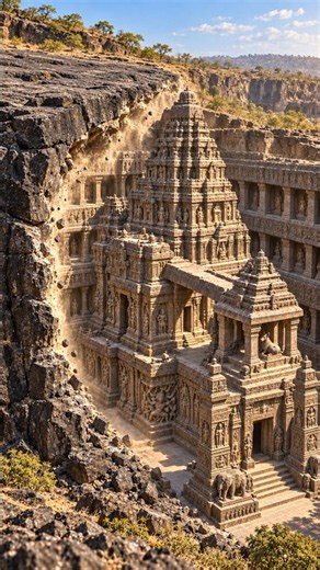 How Kailasa Temple Was Carved From ONE Rock 🤯 | Ellora