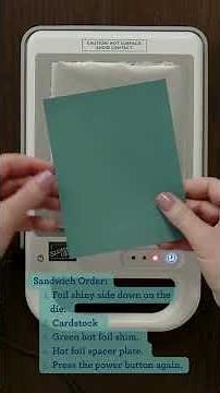 Hot Foil for Card Making | Back to Basics ✨