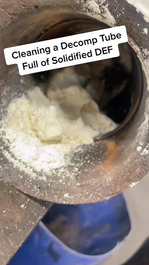 This was packed with DEF. Txt 404-999-1361 #dpfguys #mechanic #def #diesel