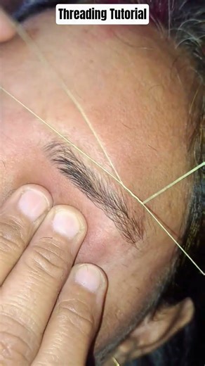 Full Growth Threading Tutorial #threadingathome #threadingwork #threading #eyebrowthreading #eyes