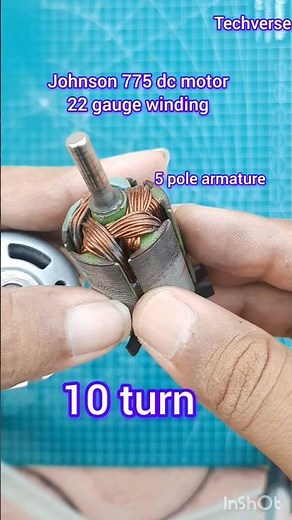 johnson 775 dc motor rewinding speed increase #shorts #dcmotor #motor #experiment