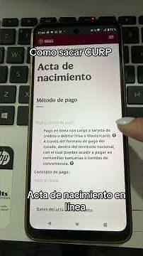 Cómo sacar acta de nacimiento en línea #curp #mexico #tramites #tramitesmigratorios #tramitesonline