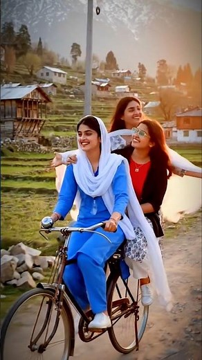 Village Girls Cycling in Sunset 🌅 | Pure Hindi Vibes | Nostalgic Rural Life 4K