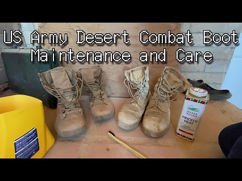 How to Clean US Army Desert Boots - The US Army Way!