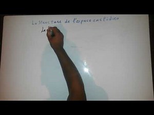 la structure de l'espace euclidien