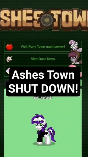 Ashes Town is no more. #ponytown #ashestown