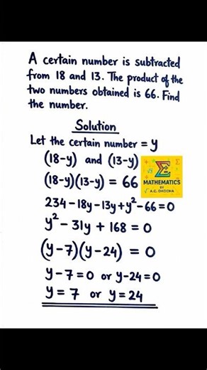 Quadratic Word Problem