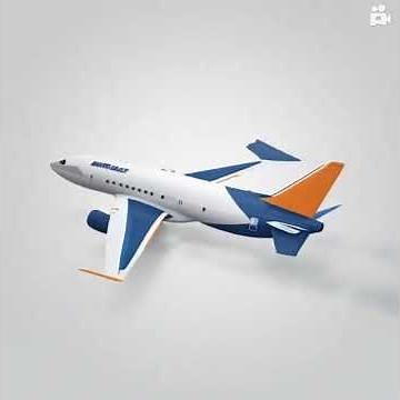 Flying Airplane Animation in 4K ✈️ Stunning Jet Takeoff for Creators & Aviation Lovers