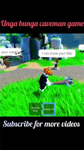 unga bunga caveman game in roblox #roblox #youtubeshorts #viral #viralvideo #shorts #gaming
