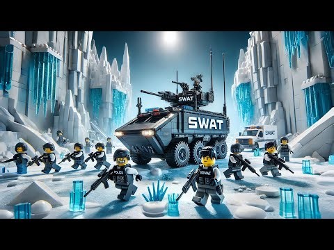 Frozen Combat! LEGO SWAT Team Storms Ice Fortress | LEGO Stopmotion Film