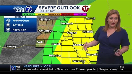 Severe weather Saturday morning for Omaha area