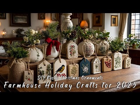 DIY Rustic Christmas Ornaments | Farmhouse Holiday Crafts for 2025