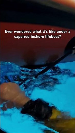 Watch the full capsize drill 👆 #RNLI #Lifeboats #EmergencyServices #Training #SeaSurvivalPool