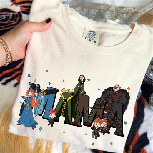 Custom Name Disney Brave Movie Characters Shirt, Merida Queen Elinor King Fergus Tee, Personalized Gift, Disneyland Family Trip Outfit - Etsy
