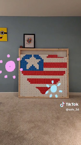 Fourth of July - #rubiksmosaic #rubiks #pixelart #july4th