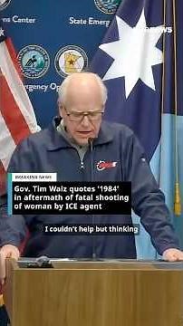 Minnesota Gov. Tim Walz quotes ‘1984’ in aftermath of fatal shooting of woman by ICE agent
