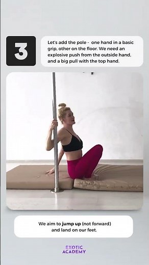 🔥You must watch this! Exotic pole dance tutorial - the pole kip!🤸🏻‍♀️☄️ #poledancer #poledance