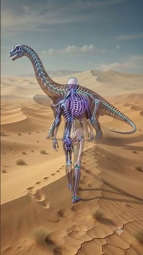 Skeleton vs ancient predator #dinosaur #animation #shorts