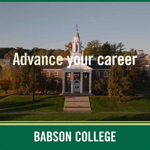 1.3K views | Find the graduate program that fits your goals at Babson College, the #1 school in entrepreneurship according to U.S. News & World Report. Gain the skills to lead, motivate, and inspire through a Specialized Master’s or MBA program, with full-time, part-time, and online options. | Babson College | Facebook