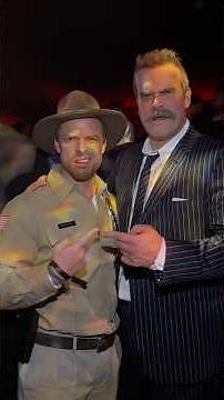 I went to the STRANGER THINGS PREMIERE dressed as HOPPER 🚨 #shorts