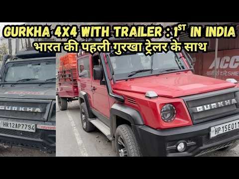 India's First Force Gurkha with Trailer 4x4 Campervan Shimla Himalayas