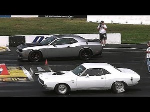 MOPAR: OLD vs NEW AMERICAN MUSCLE CARS DRAG RACING