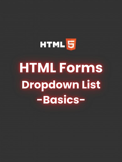 HTML Dropdown List: Learn the Basics Easily