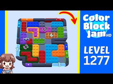 Color Block Jam Level 1277 Solution Walkthrough