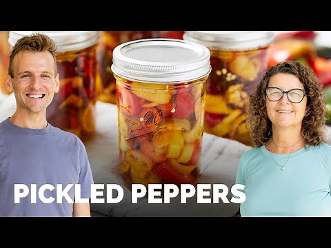 Canned Pickled Peppers with My Mom!