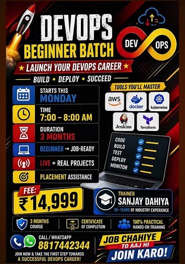 Become DevOps Engineer in 3 Months 💼 | Live DevOps Course (AWS + Docker + K8s) | Job Ready Program