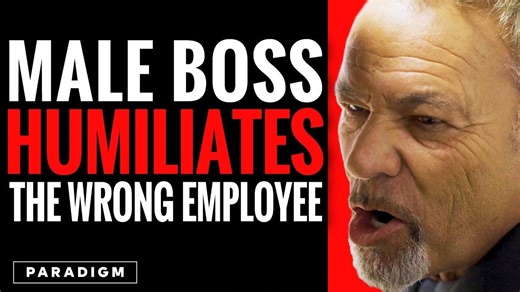 Male boss humiliates the wrong employee