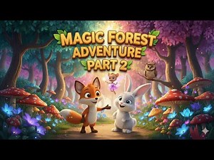 🐸Magical Forest Friends 🐰🌳 3D Cartoon Adventure for Kids | Cute Rabbit Story. #youtubevideo #cartoon