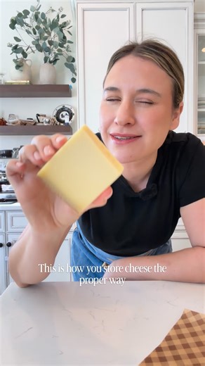 4.1K views · 527 reactions | Cheese Storage 101! Super simple way to make sure your #cheese lasts you longer and fresher. You wrap it in parchment paper or deli wrap, then loosely wrap in foil or store in a ziploc. #foodhacks #reels #foodstorage | Food My Muse | Facebook