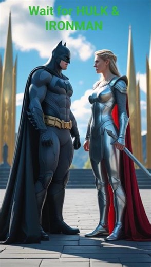 ⚡ Batman 🦇 vs MCU Heroes 🔥 Hulk, Iron Man & More #shortvideo #shorts #short #aigenerated #aiart #ai