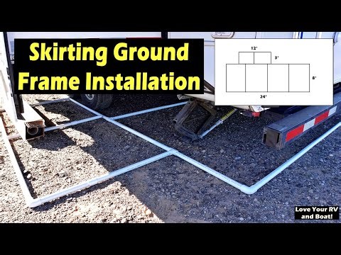 EZ Snap RV Skirting Ground Frame Piping Installation