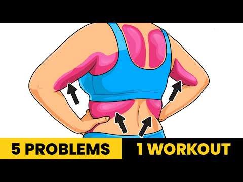 5 IN 1 💕 Bra Fat + Batwings + Flabby Arms + Armpit Fat + Toned Back Standing Workout No Jumping