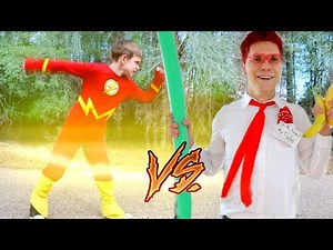 The Flash vs Batman Vs YouTube: Play it Safe SuperHeroKids! SHK Comic in Real Life - Videos For Kids