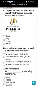 8:41Pariksha Pe Charcha 20251. The year 2023 was declared as ... | Filo