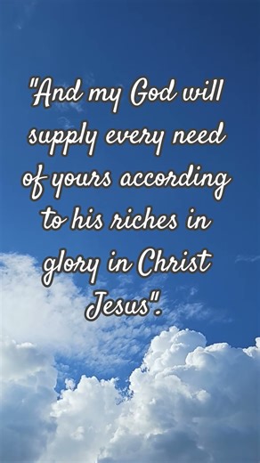 Daily Promises From God...God's Provision